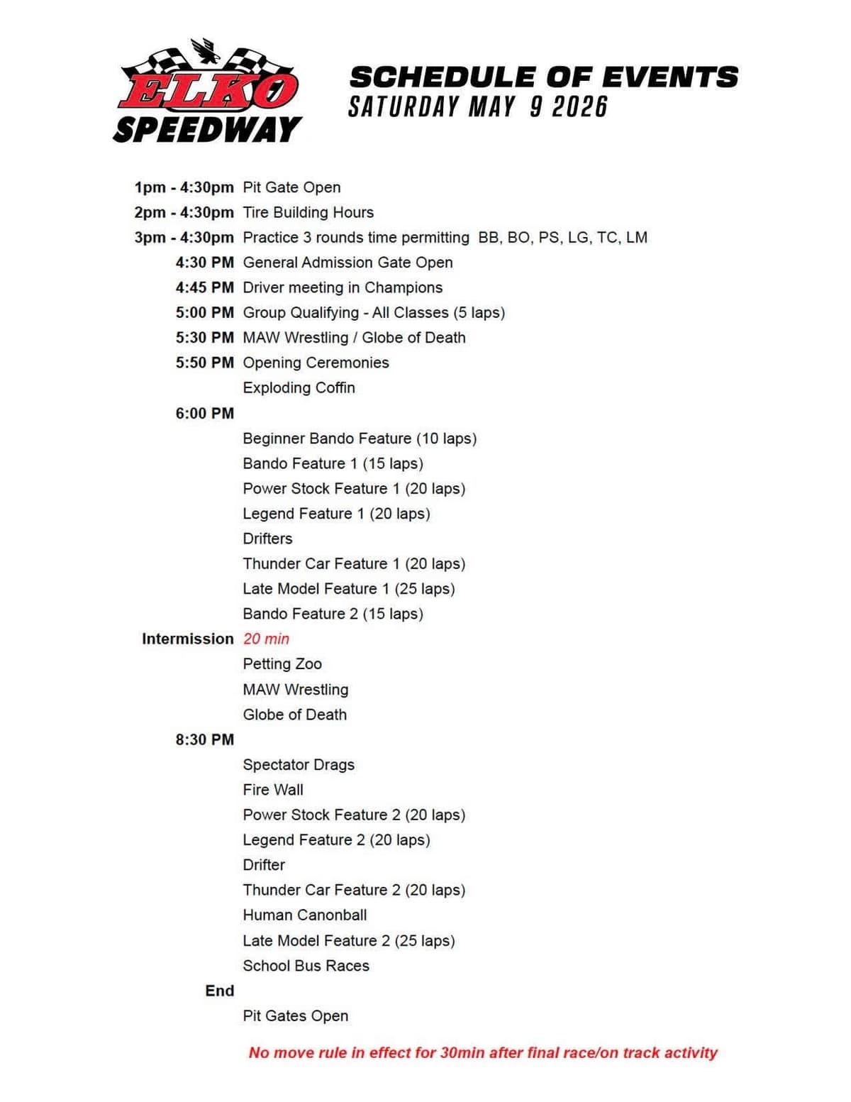 Schedule detail